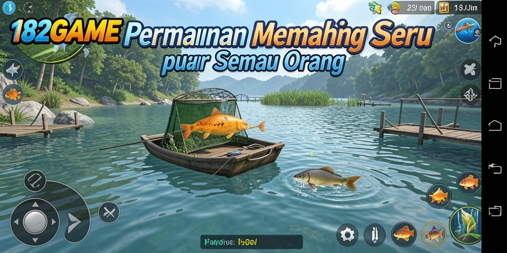 Tangkapan ikan yang spektakuler di gameplay 182GAME.