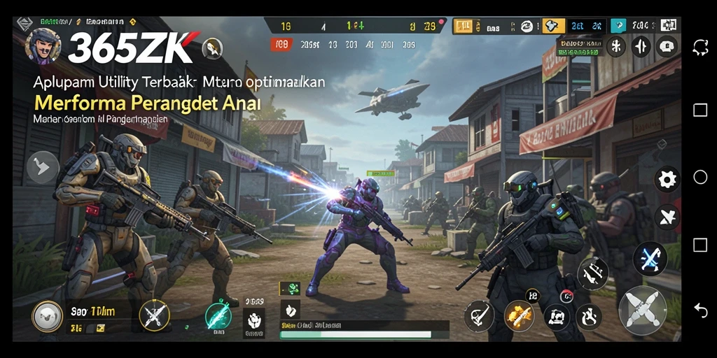Tampilan antarmuka pengguna 365ZK yang sederhana dan efektif.