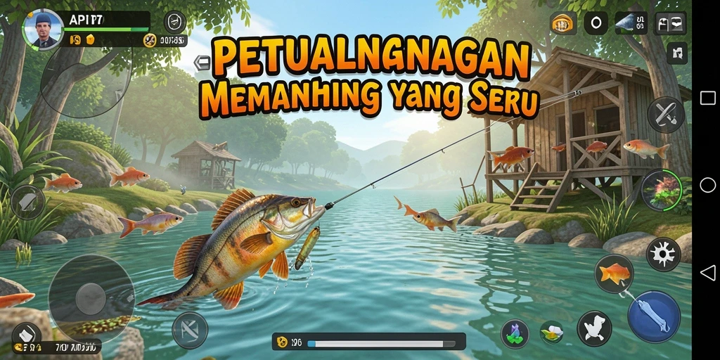 Tampilan gameplay API77 dengan aksi memancing yang menarik.