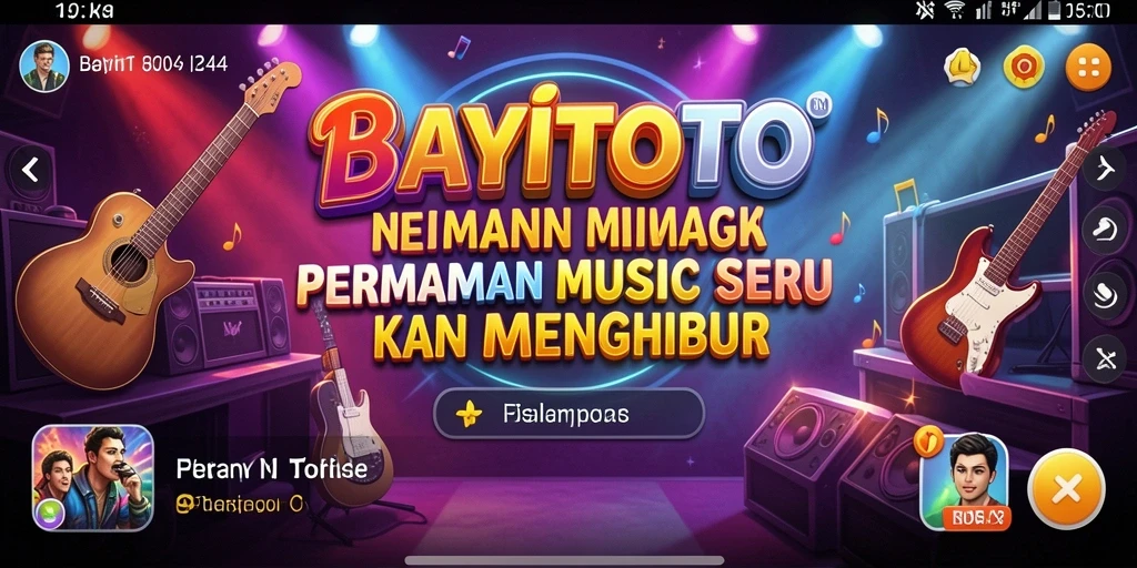 Screenshot gameplay BAYITOTO dengan tantangan musik yang seru.