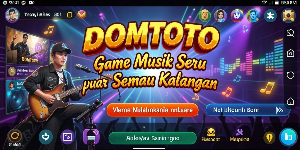 Tampilan gameplay DOMTOTO yang seru dan penuh warna.