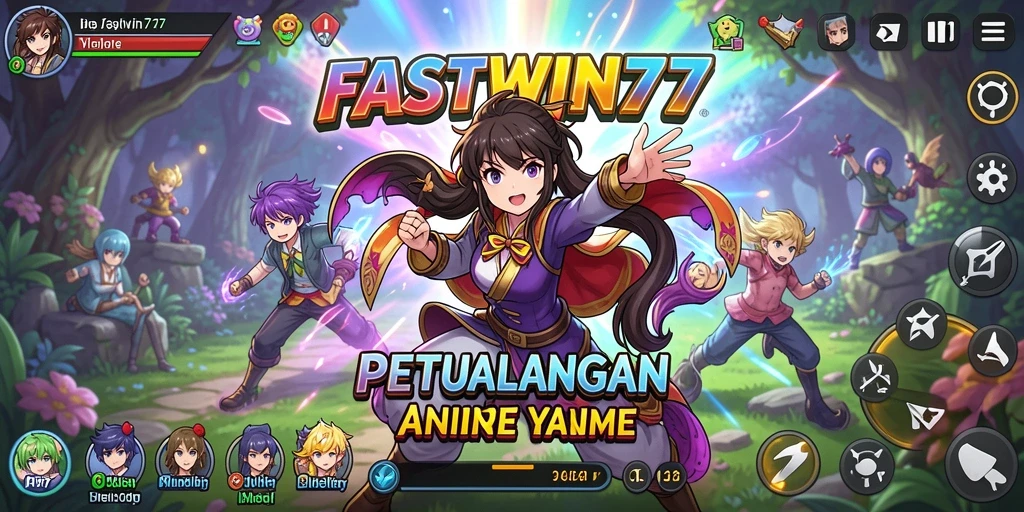 Tampilan menarik dari gameplay anime yang penuh warna.