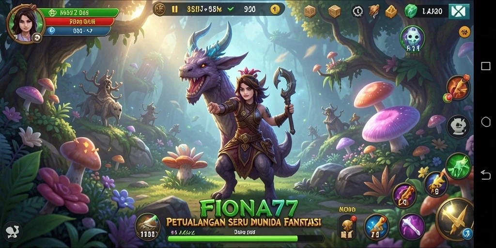 Screenshot gameplay <strong>FIONA77</strong> yang menunjukkan petualangan seru.