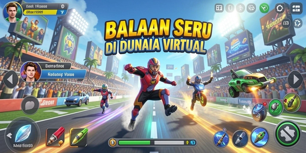 Gameplay mendebarkan di <strong>HR89</strong> dengan mobil balap cepat dan trek menantang.
