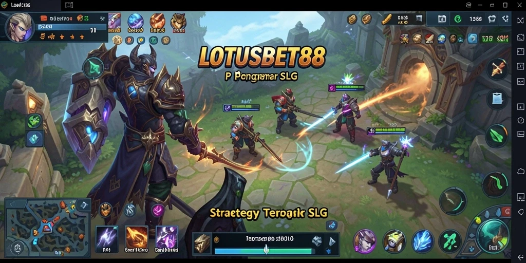 Tampilan gameplay LOTUSBET88 yang menegangkan dalam pertempuran strategi.