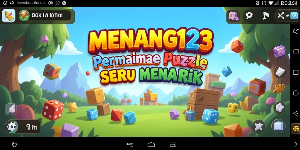 Tampilan gameplay menarik dari MENANG123 yang menampilkan teka-teki kreatif.