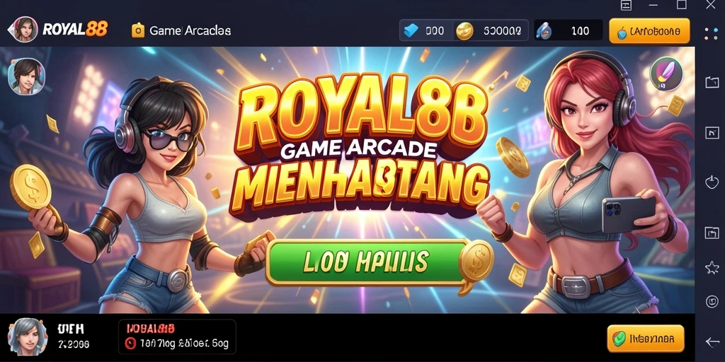 Tampilan gameplay seru dari ROYAL88 dengan berbagai tantangan Arcade.