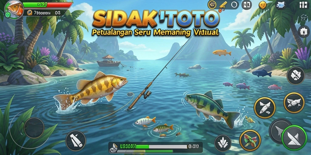 Tampilan gameplay SIDAKTOTO yang penuh warna dan seru.