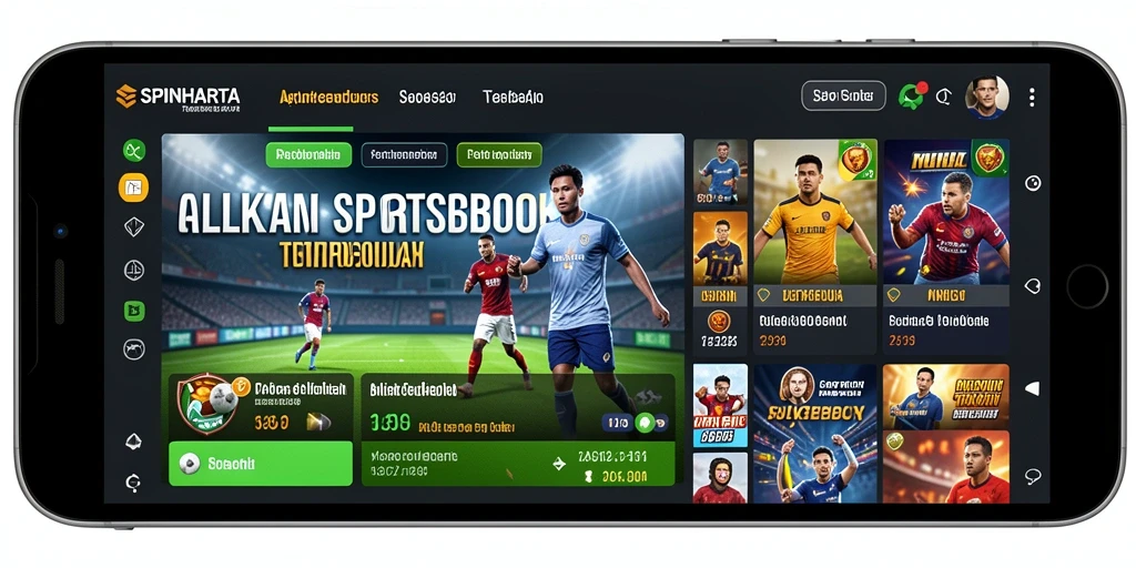 Tampilan gameplay SPINHARTA yang interaktif dan menarik.