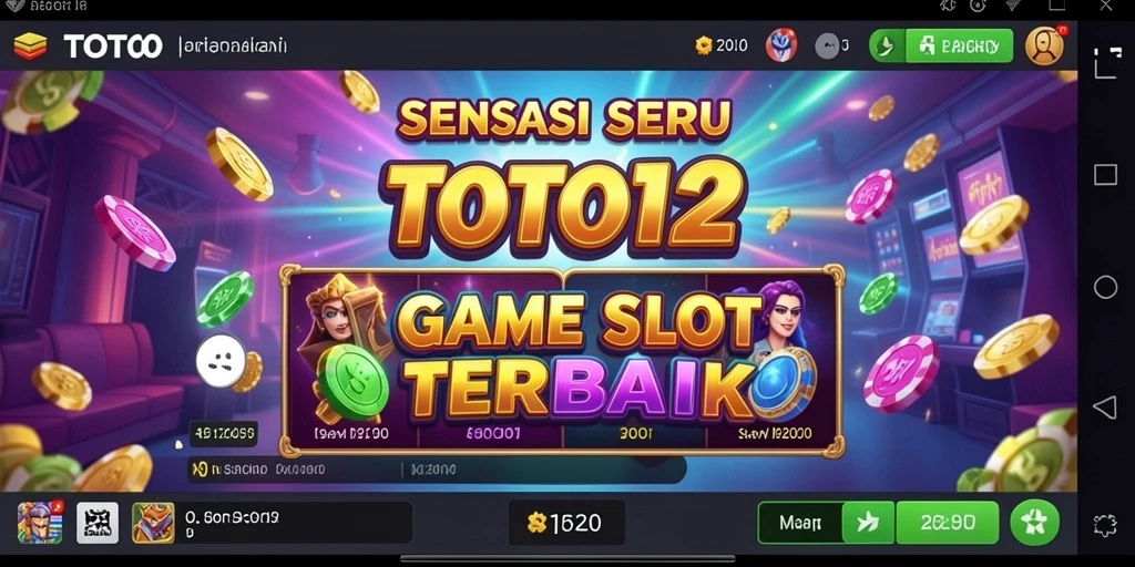 Screenshot gameplay TOTO12 menampilkan grafik slot yang memukau.