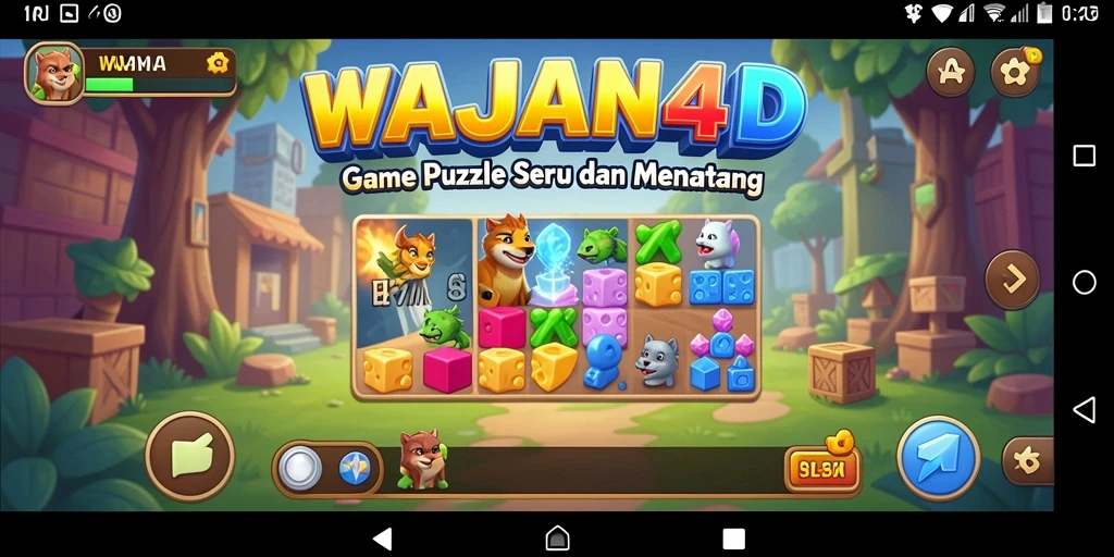 Tampilan gameplay WAJAN4D yang menarik dan menantang.