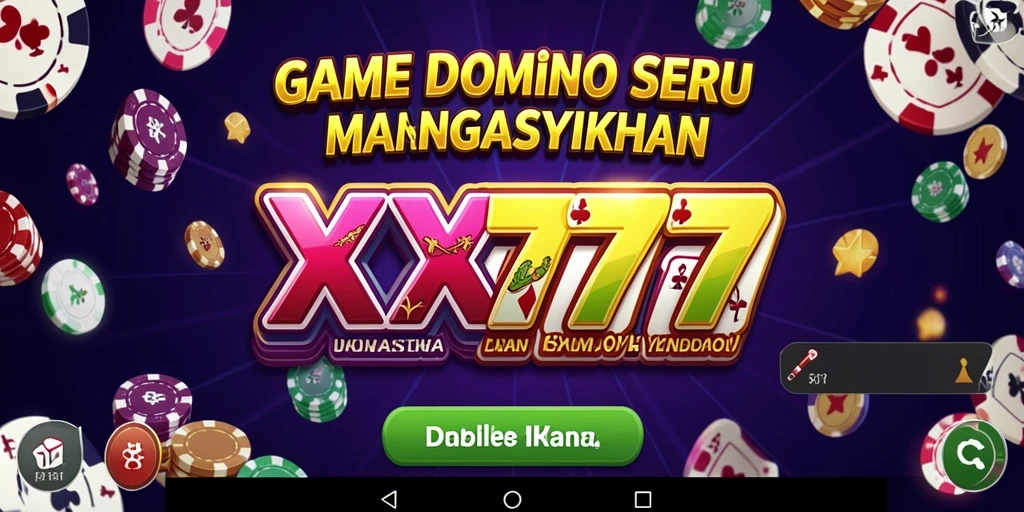 Tampilan menarik dari gameplay Domino XXX777 yang penuh keseruan.